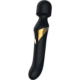 Вибромассажер 2 в 1 Dorcel Dual Orgasms Gold классический массажер и вибратор с жемчужным массажем