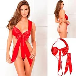 Чуттєвий ігровий наряд 'Сюрприз' S/M/L Червоний K0129-1 - мініатюра 3