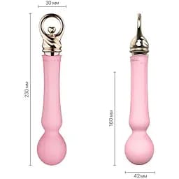 Вібромасажер із підігрівом Zalo Sweet Magic Confidence Wand Fairy Pink - мініатюра 3