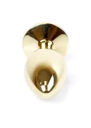 Анальна пробка - Jewellery Gold Plug Light Pink - мініатюра 7