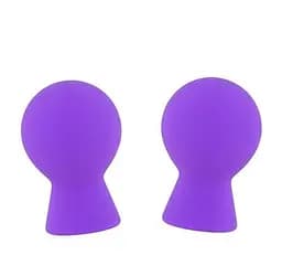 Помпы для сосков DreamToys Lit-Up Silicone Nipple Suckers Pleasure Pumps 7 см фиолетовый