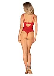 Боді Obsessive Ingridia crotchless teddy XS/S - мініатюра 7
