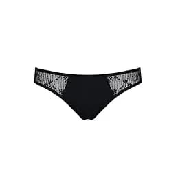 Трусики-сліпи з мереживною сіточкою Dina Thong black - Passion L/XL - мініатюра 5