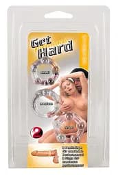 Набір ерекційних кілець You2Toys Get Hard 3 шт (прозорий) - мініатюра 4