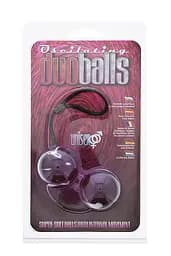 Вагінальні кульки Marbelized Duo Balls, Purple - мініатюра 2