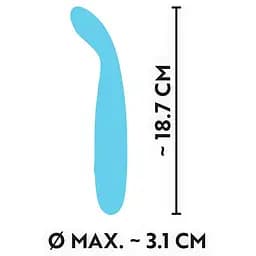  Мінівібратор Cuties Mini Vibrator Blue - мініатюра 5