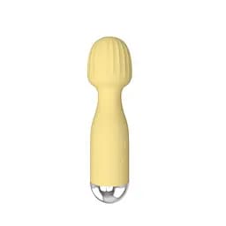 Міні вібромасажер Mini Wand Yellow - мініатюра 2