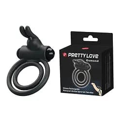 Ерекційне кільце - Pretty Love Osmond CockRing Vibro Black PRETTY LOVE BI-210169 88958 - мініатюра 3