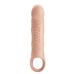 Насадка на пеніс Pretty Love Penis Sleeve Brad 21.3 см (тілесний) - мініатюра 16