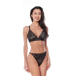 Комплект білизни Anais Loretta S/M (чорний)