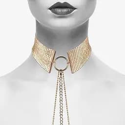 Намисто-комір Bijoux Indiscrets Desir Metallique Collar - Gold - мініатюра 6