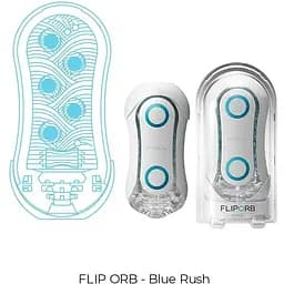 Мастурбатор Tenga Flip Orb - Blue Rush - мініатюра 4