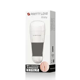 Мастурбатор Pretty Love Kitty Super Stroker тілесний - мініатюра 6