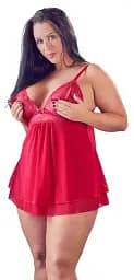 Сорочка Cottelli Curves, 3XL (червоний) - мініатюра 2