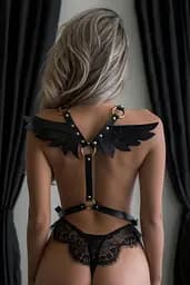 Портупея з крилами Black Angel чорний