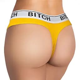 Трусики Lovetoy Ingen Bitch Vibrating Panties XS/S жовтий - мініатюра 2
