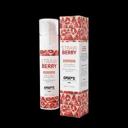 Масажна олія Exsens Strawberry 50 мл розігрівальна, без цукру, без парабенів, їстівна