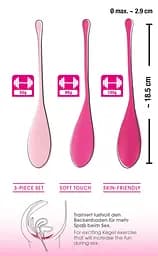 Вагінальні кульки Sweet Smile 3 Kegel Training Balls 3 шт (мульти) - мініатюра 11