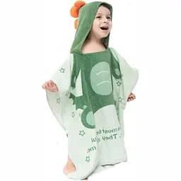 Полотенце - пончо хлопок велюр/махра Lovely Svi детское, 60х60 см Зеленый (9061231488970)