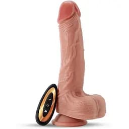 Вибратор Crushious Inviktus Vibe 7.5" 20 см (телесный)