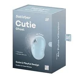 Вакуумний кліторальний стимулятор з вібрацією Satisfyer Cutie Ghost Blue Satisfyer SX0572 99365 - мініатюра 3