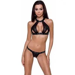 Комплект белья Passion MIRAJANE Set black L/XL