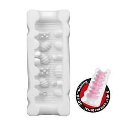 Мастурбатор Pretty Love Super Soft 3D Stimulating 9 см білий - мініатюра 5