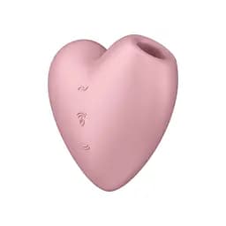 Вакуумний стимулятор Satisfyer Cutie Heart Light Red - мініатюра 1