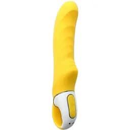 Потужний вібратор Satisfyer Vibes Yummy Sunshine з гнучким стволом та стимулюючим рельєфом 12 режимів