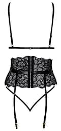 Комплект Kissable Suspender Set S/M чорний - мініатюра 4