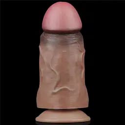 Реалістичний фалоімітатор LoveToy Nature Cock 18.2 см коричневий - мініатюра 16