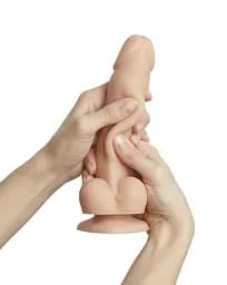 Реалістичний фалоімітатор Strap-On-Me Sliding Skin Realistic Dildo Vanille - S, ефект рухомий до - мініатюра 2