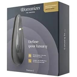 Вакуумний кліторальний стимулятор Womanizer Premium 2 Black - мініатюра 8