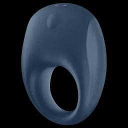 Кільце ерекційне Satisfyer Strong One Ring Vibrator 7.4 см синій - мініатюра 3