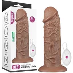 Вибратор Lovetoy Realistic Chubby Dildo 10.5'' 26.6 см коричневый