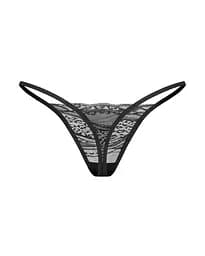 Комплект стрінгів Obsessive Clara 2XL/3XL 2 шт (чорний) - мініатюра 13