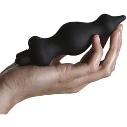 Анальна пробка з вібрацією Adrien Lastic Bullet Amuse Black діаметр 3.9 см - мініатюра 5