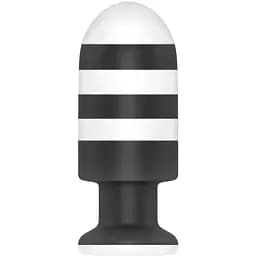 Анальная пробка LoveToy X-Missioner 19.5 см (черно-белый)