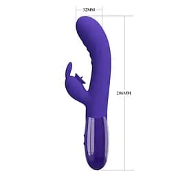 Вібратор Pretty Love Cerberus Licking Vibrator Blue - мініатюра 7