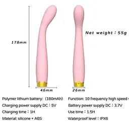 Вібратор G-точки G Spot Vibrator Pink - мініатюра 7