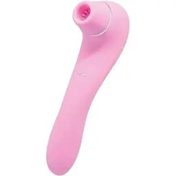 Вакуумний стимулятор з вібрацією Wooomy Smoooch Pink Clitoral Suction & Vibration 10х2 режимів