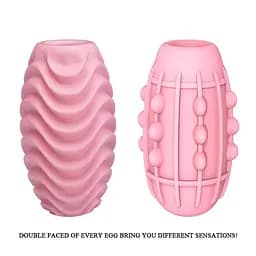 Мастурбатор PRETTY LOVE - Passionate Double-Sided Egg pink Baile BI-014832-1 98371 - мініатюра 5