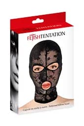 Фетишна мереживна маска від Fetish Tentation Cagoule en resille a motifs Fetish Tentation 90-570140001000 100296 - мініатюра 2