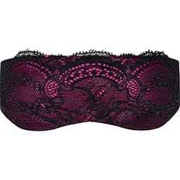 Атласна маска для сну Obsessive Roseberry mask, Pink, прикрашена мереживом