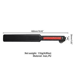 Падл LOCKINK SEVANDA Braided-handle Spanking Paddle LOCKINK SX0877 99818 - мініатюра 5