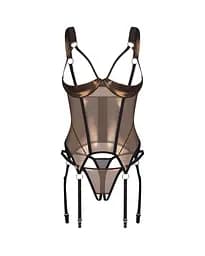 Корсет Obsessive Soranna L/XL (бронзовий) - мініатюра 10