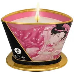 Масажна свічка Shunga Massage Candle Rose Petals з афродизіаками 170 мл