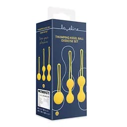 Набір вагінальних кульок Loveline Kegel Ball Exercise Set 3 шт (жовтий) - мініатюра 13