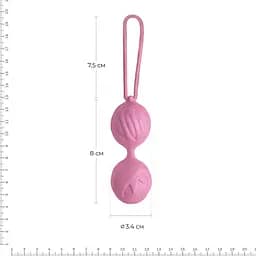 Вагінальні кульки Adrien Lastic Geisha, 16.5 см, рожевий - мініатюра 3