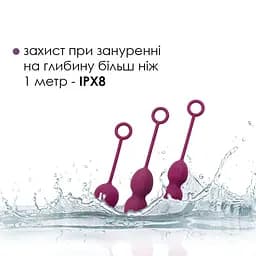 Набір вагінальних кульок зі зміщеним центром ваги Svakom Nova Violet - мініатюра 4